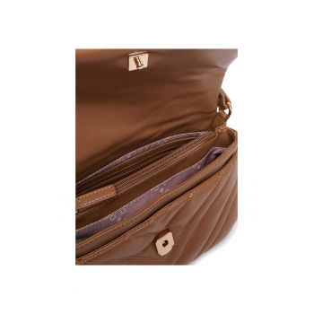 Geanta dama  Suede 81140 - culoare bej - dimensiuni 30x25cm