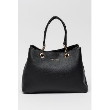 Geanta de piele ecologica cu bareta detasabila de umar