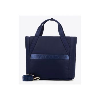 Geanta de voiaj  Smart Line - nylon - compartiment laptop 14' - 33x40x17cm - albastra