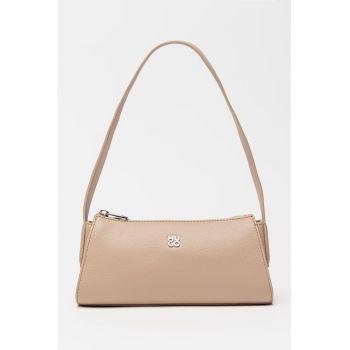 Geanta din piele ecologica cu bareta de umar Chris 2 - Piersica