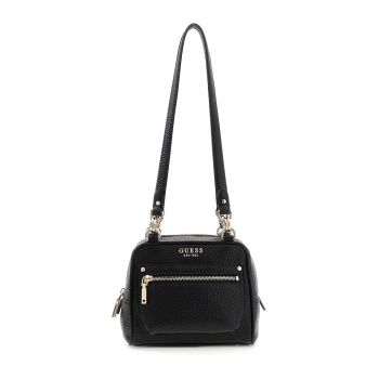 Geanta din piele ecologica cu bareta de umar Marsha - Negru