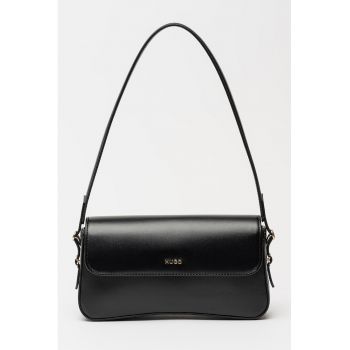 Geanta din piele ecologica cu bareta de umar Syndra - Negru