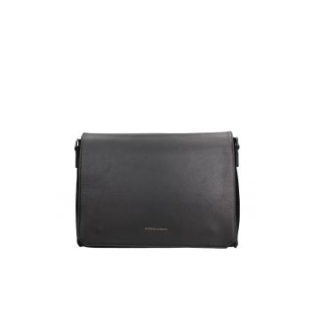 Geanta messenger din piele ecologica Ereton - Negru