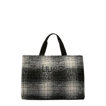 Geanta shopper cu model - Gri