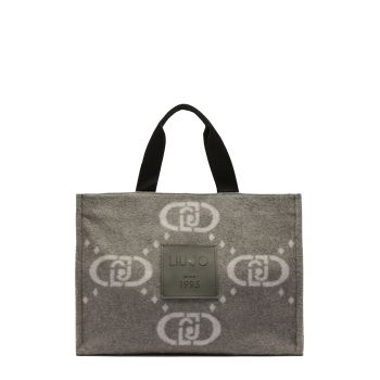 Geanta tote cu logo - Gri