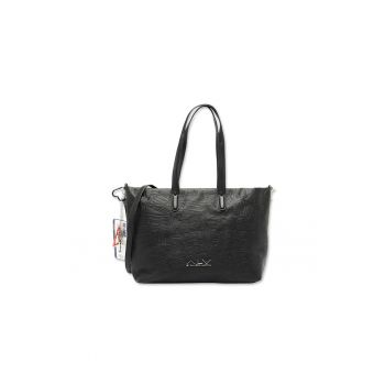 Geanta tote de piele ecologica Seraphina Chic - Negru