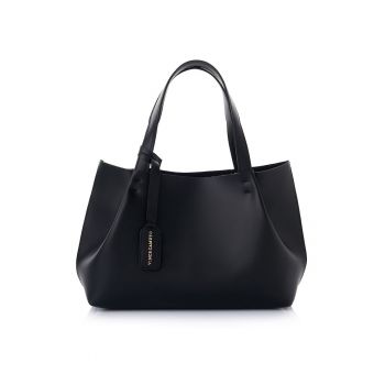 Geanta tote din piele ecologica - Negru