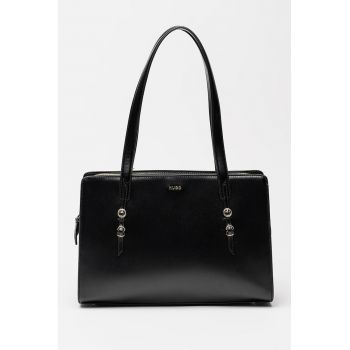 Geanta tote din piele ecologica Syndra - Negru