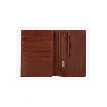 Portofel barbati  Arizona - piele naturala - 11 compartimente pentru carduri - culoare maro deschis - dimensiuni variabile