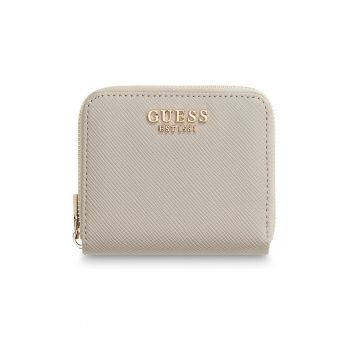 Portofel din piele ecologica cu fermoar Laurel - Maro taupe deschis