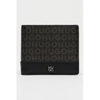 Portofel pliabil cu logo - Negru