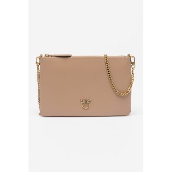 Etui din piele Flat Classic - Maro camel