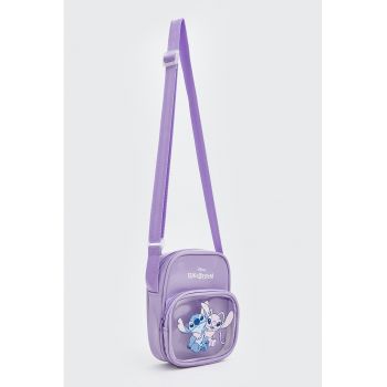 Geanta crossbody cu imprimeu Stitch - Lila