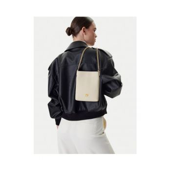 Geanta dama  Bianco Z14V - piele naturala - roz - model plat