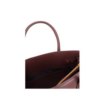 Geanta dama  brown - material sintetic