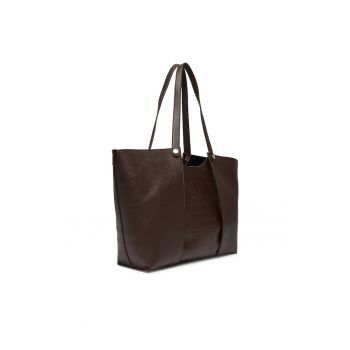 Geanta dama  C-LX10146 - brown - material textil