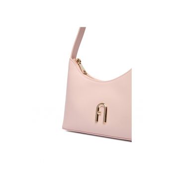 Geanta dama  Dusty Pink Diamante Mini - piele naturala - 30x20cm