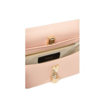 Geanta dama -  Dusty Pink - piele naturala - model Iride S - 30x25cm