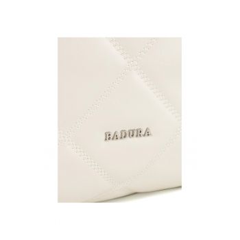 Geanta dama  ecru JH5021-BR - material sintetic