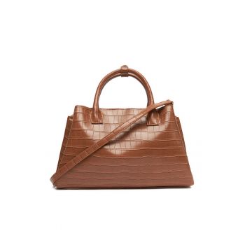 Geanta dama  model C-LSK-M-008-08 - culoare brown - material textil.