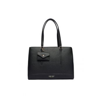 Geanta dama  model C-TANANA-KY253 - neagra - din material textil.