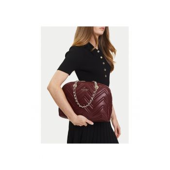 Geanta dama  model CEO-ALICE-LA482 - bordo - material textil.