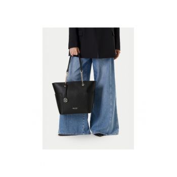 Geanta dama  model CEO-NEBRASKA-LDA8208 - neagra - din material textil.