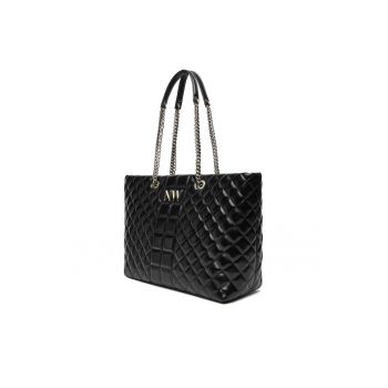 Geanta dama  model Vermont III - neagra - material textil.