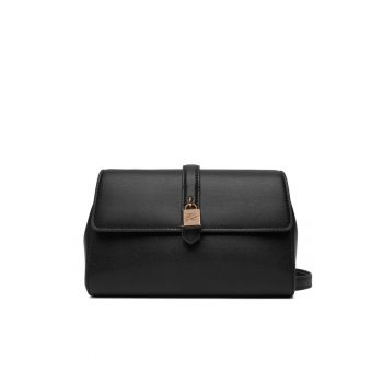 Geanta dama  neagra/aurie - din piele naturala - model 992