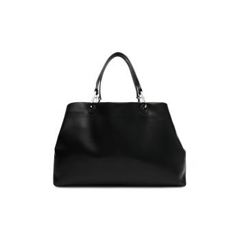 Geanta dama  neagra - din piele ecologica