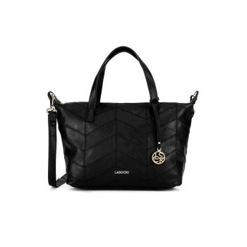 Geanta dama  neagra - model C-LSK-K-018-06 - din material sintetic