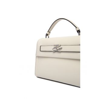 Geanta dama  Off White 110 - piele naturala