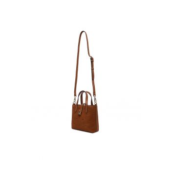 Geanta dama  piele naturala - culoare Dark Tan - model 1UR B1W30104
