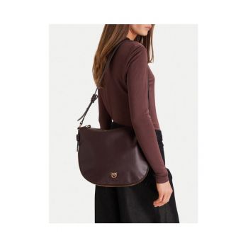 Geanta dama  Rosso Moga LA7Q - roz - tip hobo - cu fermoar