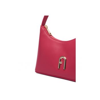 Geanta dama  Velvet Pink Diamante Mini - piele naturala - 30x20cm