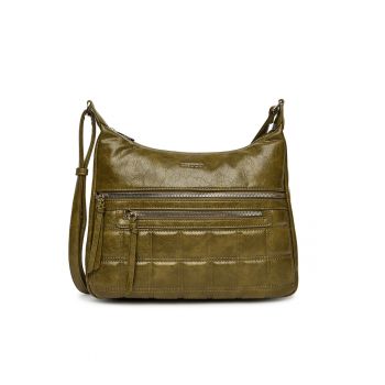 Geanta dama  verde - din tesatura