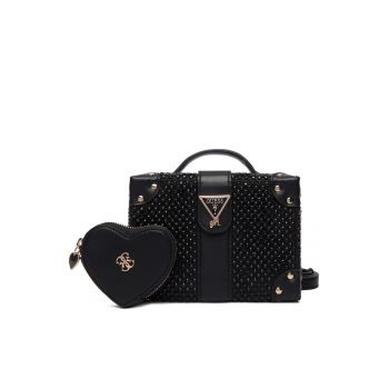 Geanta  pentru fetite - model JBLK J6RZ00 - din material textil - culoare neagra