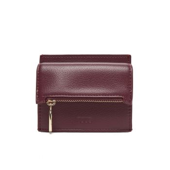 Portofel dama  etui vizit carte burgund 2002303421