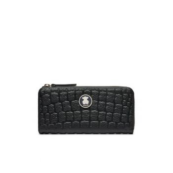 Portofel dama  Kiara Sherton - piele naturala - negru