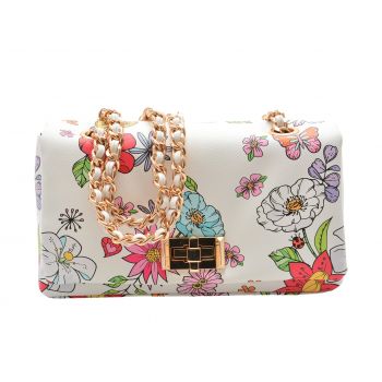 Geanta ALDO alba, 14241155, din piele ecologica