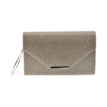 Geanta ALDO argintie, WELTER 042, din material textil