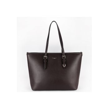 Geanta bordeaux  de talie mare F1808 16 Bordeaux - Maro inchis