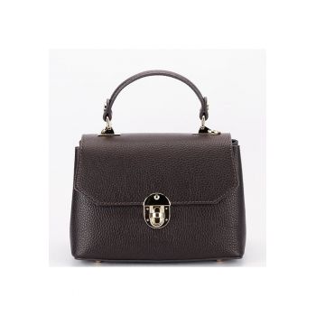 Geanta coffee din piele naturala 1736 131 18903 - Maro cafeniu