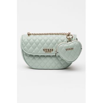Geanta crossbody cu aspect matlasat Atabey - Mint