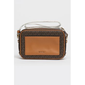 Geanta crossbody cu monograma Maeve - Negru/Maro scortisoara