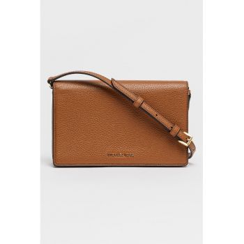 Geanta crossbody de piele Jet Set - Maro scortisoara
