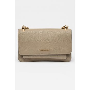 Geanta crossbody din piele Claire - Maro taupe