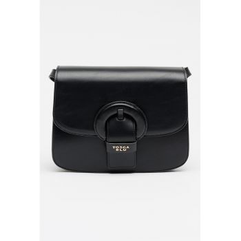 Geanta crossbody din piele ecologica - Negru