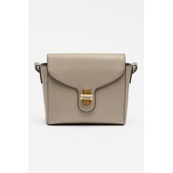Geanta crossbody din piele Grace - Maro taupe