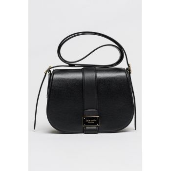 Geanta crossbody din piele Nouveau - Negru